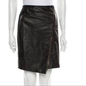 Nicole Miller Leather Skirt
